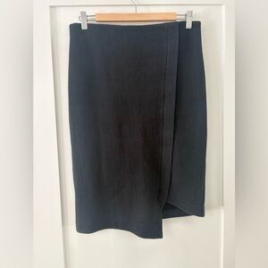 JACQUELINE CONOIR | Black Women's skirt asymmetrical hem elastic waist size 6